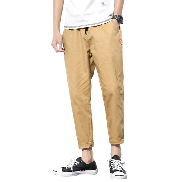 

men's pants 2021 spring cargo tactical for men casual loose style multi pocket army trousers pluse size harem, Black