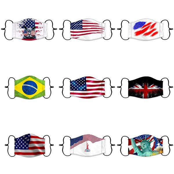 

20 1pcs fashion party anime designer face mask fun fancy dress washable mouth muffle mask reusable dust warm windproof cotton masks #411