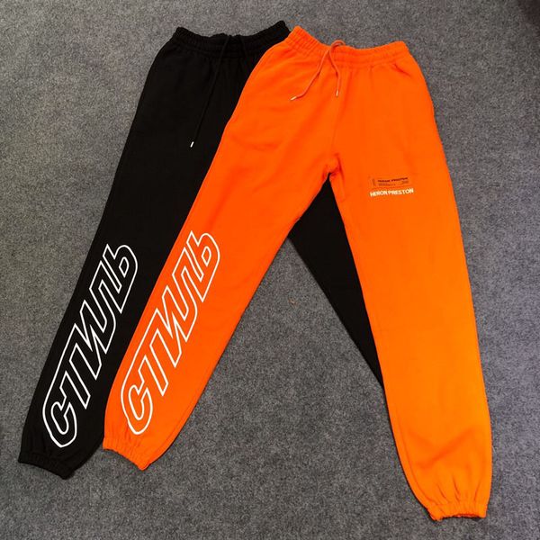 

Heron pre ton weatpant black red hip hop jogger embroidery weat pant ctnnb kateboard treet wear heron pre ton weatpant