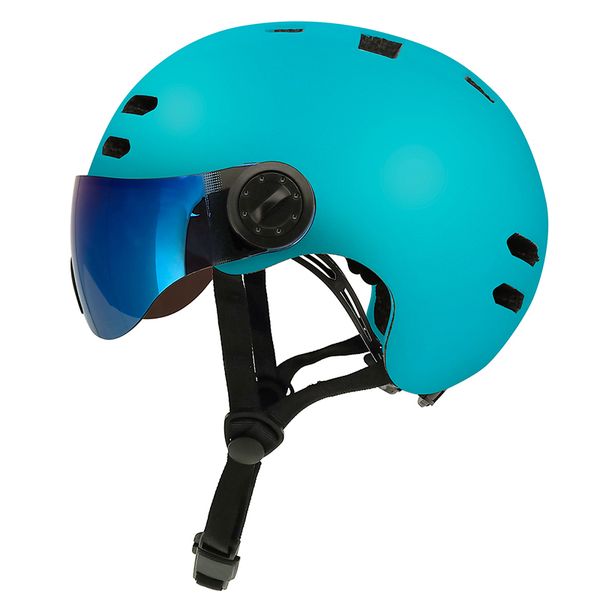 

moon skateboard helmet with visor 2019 new solid color skateboard bicycle cycling road mtb/riding/safety outdoor helmet a50