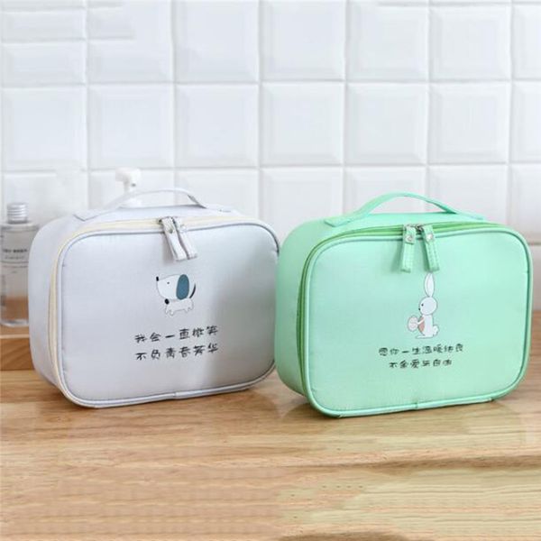 

korean version lady travel beauty cosmetic make up storage cute high capacity wash bags handbag pouch accessories supplies