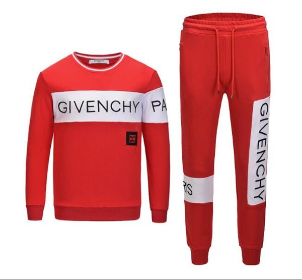 

2020 luxury brand gvc jogging suit men fashion designers sweatshirt sportwear jogger suits pants mens running tracksuits sweatshirtsjdoo, Gray