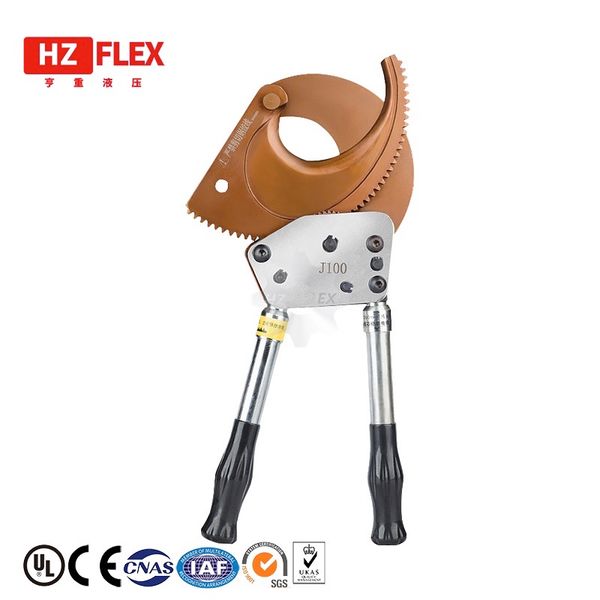 

portable aluminum copper wire cut ratchet wheel style ratcheting cable cutter