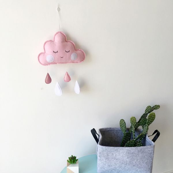 

europe felt raindrop cloud hanging decoration child tent room home decor for angel children room