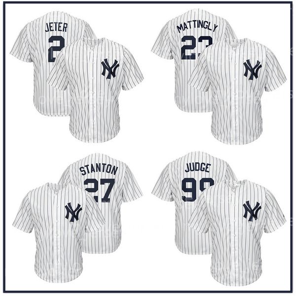 

Mens New York 2 Derek Jeter 99 Aaron Judge Baseball Jersey 27 Giancarlo Stanton 24 Gary Sanchez 23 Don Mattingly Cool Base jerseys