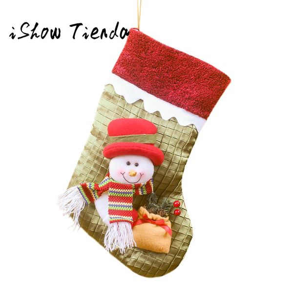 

christmas gifts candy beads christmas santa claus snowman socks decorations#25