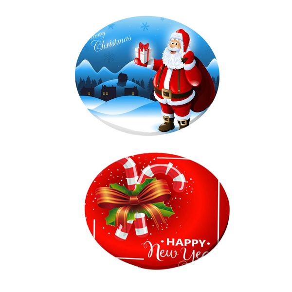 

christmas table cloth cover for 47inch round dining tables 2-pack