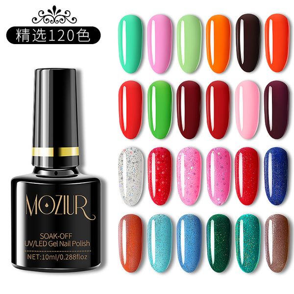 

nail gel moziur polish color 132 10ml uv & led long-lasting, Red;pink