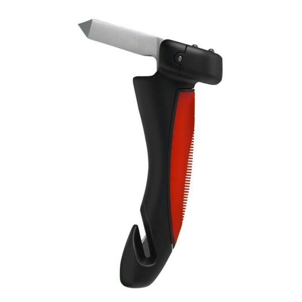 

safety hammer rescue escape emergency hammer seat belt cutter window glass switch with led