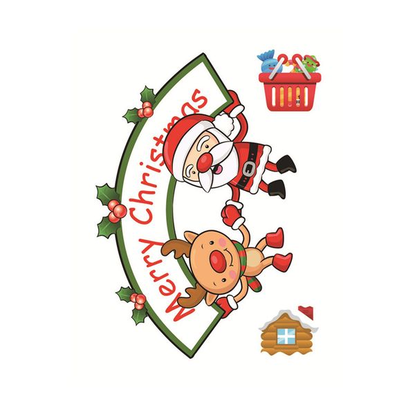 

christmas decorations window sticker clings santa claus snowman merry christmas decorations indoors wall sticker happy new year