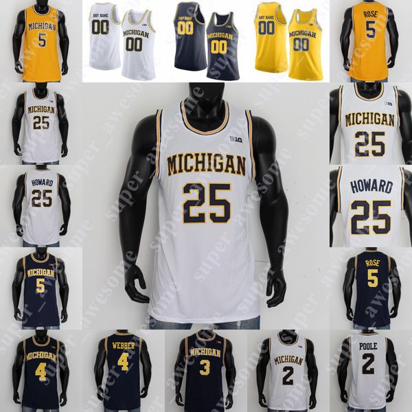 

ncaa michigan wolverines basketball jersey isaiah livers zavier simpson eli brooks david dejulius chris webber juwan howard jalen ross poole, Black;red