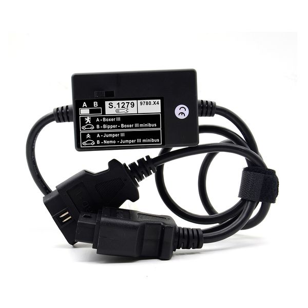 Ato 1pc obd obd2 obdii cabo de diagnóstico s 1279 s1279 módulo interface profissional para lexia 3 peugeot citroen s1279 pp20002636