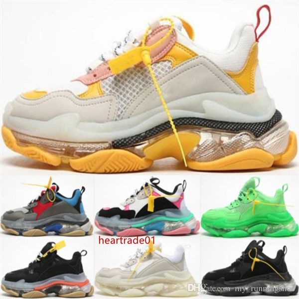 

new luxury triple-s designer old dad sneakers crystal chaussures de men women designer triple s black sport casual shoes