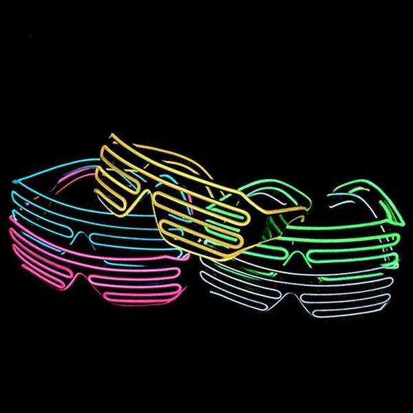 

мигающий партии светодиодные очки для партии день рождения смешные хитрые люминесцентные люминесцентные рейв костюм dj яркий