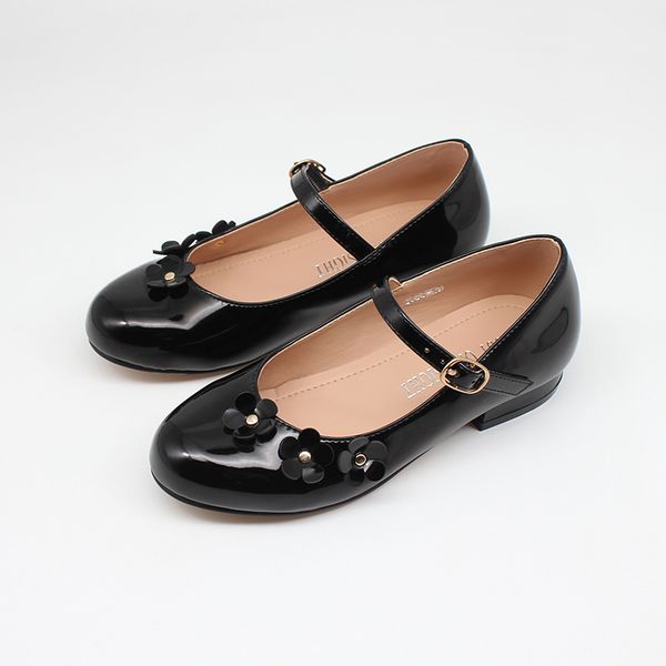 

girls communion shoes formal dress party wedding bridesmaid flower girl spanish style shoes mary jane shiny patent new, Black;grey