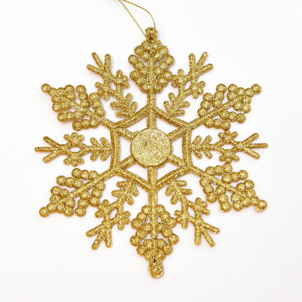

pendant dusted snowflakes christmas decorations three-dimensional hollow plastic snowflake string