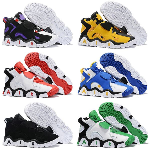 

2020 new air barrage mid qs scottie pippen basketball shoes hyper grape purple raptors black white yellow kids mens shoes designer sneakers