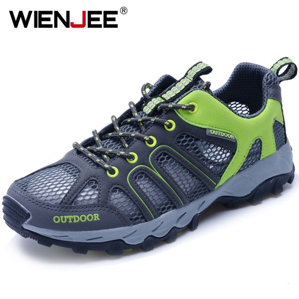 

summer breathable men hiking shoes mesh outdoor men climbing shoes sneakers sport quick-dry water
