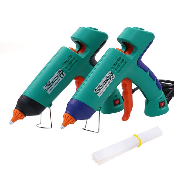 

pro'skit gk-389h/390h professional 80w 100w melt glue gun power tool +10pcs glue sticks rapid melt gun hand tools