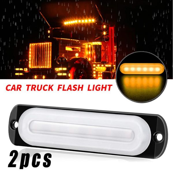 

6-led work light parts auto truck lamps yellow super bright waterproof