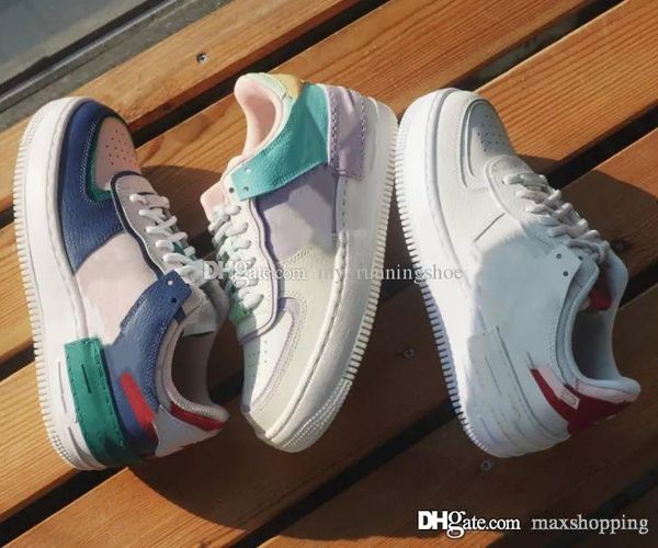 

2020 new designer forced wmns 07 utility candy macaron women girls running shoes 1 shadow tropical twist sport dunnk one skateboard sneakers, White;red