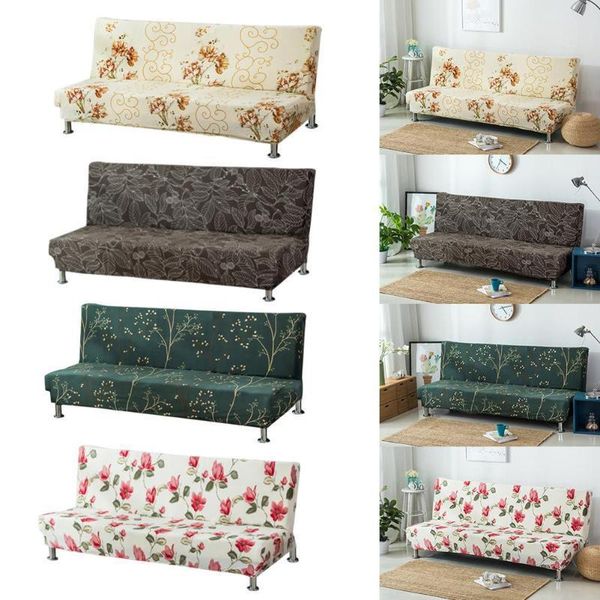 

elastic sofa bed cover spandex protector sofa blue slipcover armless covers for living room sofabed couch cover 1pc