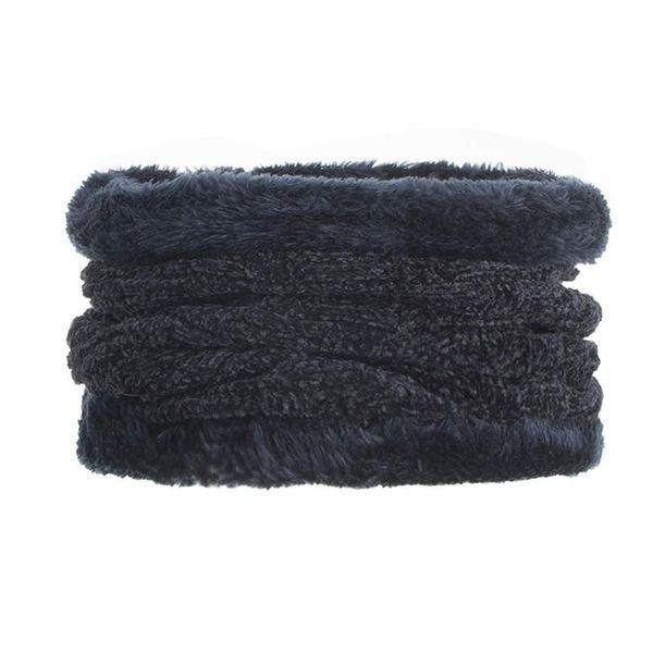 

men's winter plaid scarf thickened cotton warm winter outdoor snow sports accessories skating knitted ring scarf, Black;white