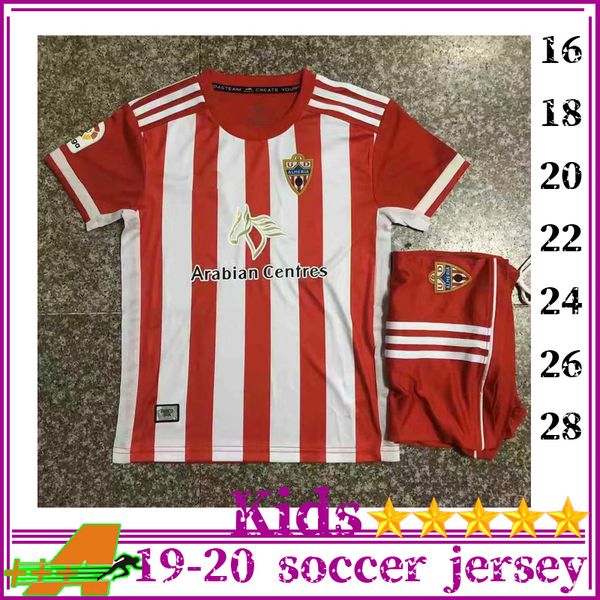 

2019 20 ud almeria soccer jerseys almeria futbol camisetas football shirt kids kit maillot maglia trikot, Black;yellow