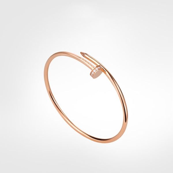 

juste un clou titanium steel love bracelets for women rose gold/silver/gold bangles men charm screw bracelet couple jewelry, Black
