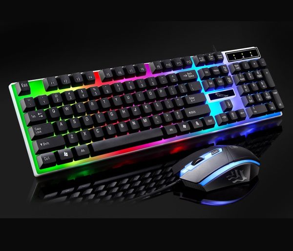 

product gamer keyboard computer accessory gaming backlight keyboard and mouse set combo