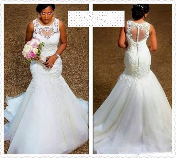 Сексуальная русалка плюс размер платья в размере страна африканская винтажная империя талии свадебные платья с бисером свадьба свадьба свадебный vestido de novia