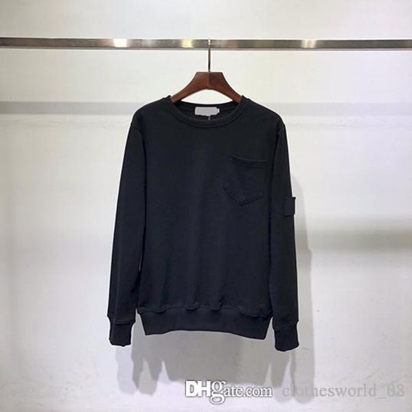 

designer mens hoodie stone brand hoodies autumn and winter sweatershirt new sports pocket terry fabric pullover sweater s-xxl1, Black