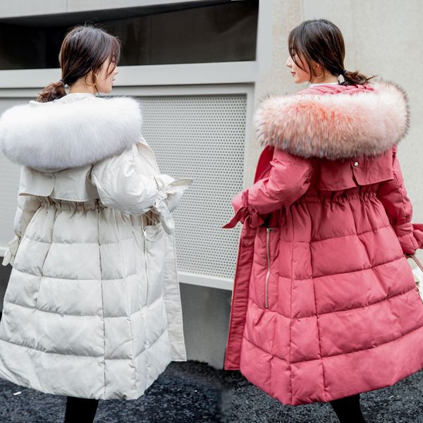 

winter 2019 heavy seta lead длинного фонд принцесса рукав костюм-платье пуховики утолщение даже hat сыпучие coat, Black