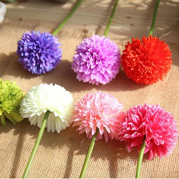 

44cm long silk hydrangea ball artificial flowers bride bouquet for wedding home party decorative 7 colors
