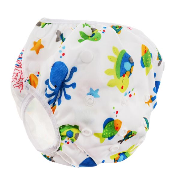 

reusable baby swim diaper adjustable summer mesh cartoon swimming nappy pants