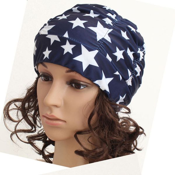 

18 color women swim ear protection swimming cap large size not tight the hair caps