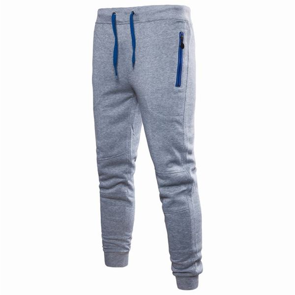 

осень мужские дизайнерские solid joggers мода hip поп сыпучие mans pants casual середины талии одежды с карманом, Black