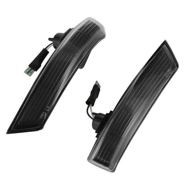 

2x dynamic led turn signal light rear mirror indicator light for focus 2 3 mondeo (smokded black)