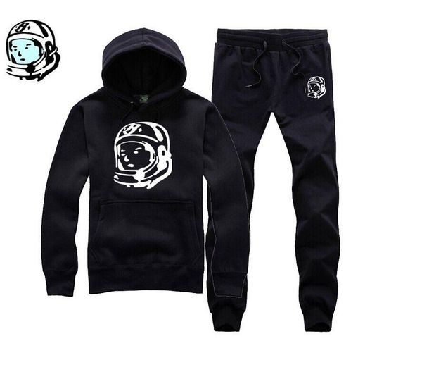 

billionaire boys club brand sweat suit men's outdoor casual sweat suit hip hop sports long sleeved men sets bbcy1 excellent quality, Gray