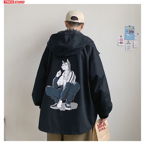 

dropshipping 2020 male outdoor overalls winter streetwear hooded jacket hooded pocket cargo coats, Black;brown