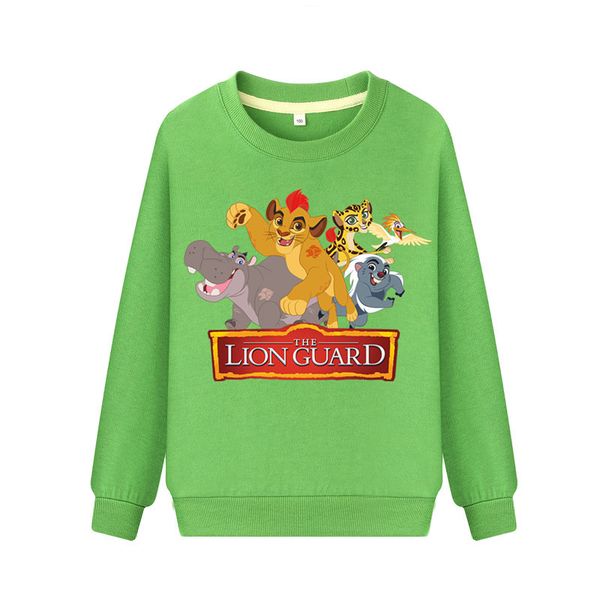 

kids clothing the king of lion guard simba boys girls cosplay clothes long sleeve hoodies t-shirt hooded outfits tee, Blue;gray
