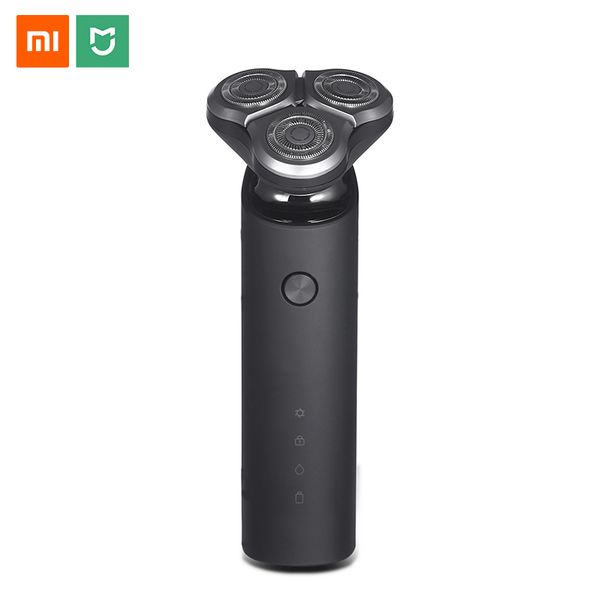 

mijia electric shaver razor for men 3 head dry wet shaving machine washable main-sub dual blade turbo + mode comfy clean