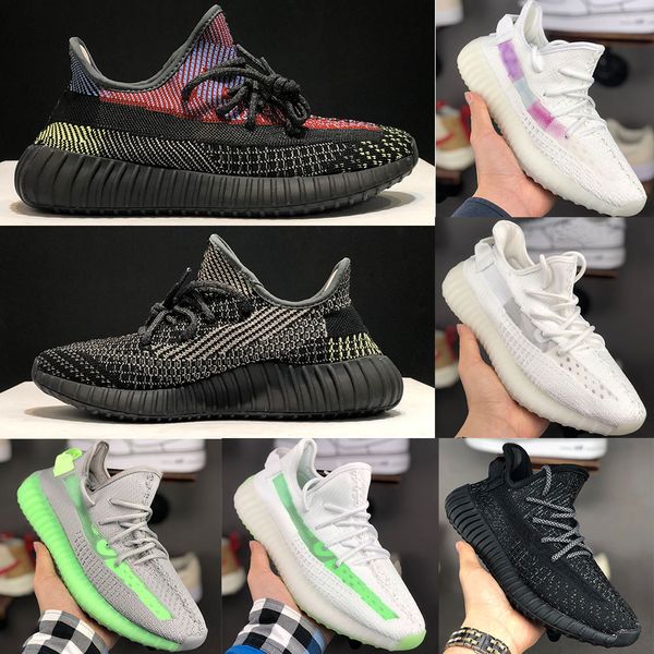

new static reflective v2 beluga 2.0 running shoes sesame butter black white breds oreos sports sneakers size 36-47 without box