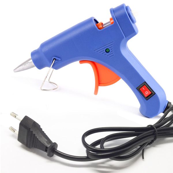 

high temp heater melt a glue gun 20w repair tool mini heat gun eu plug use 7mm glue sticks electric heat temperature tool