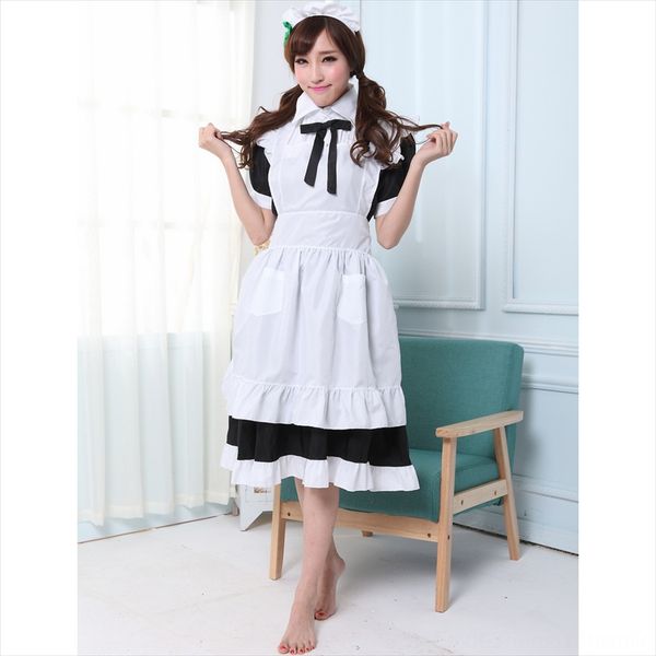 

japanese costumes costumes & cosplay maid role play maid game dress servant dress lingerie uniform, Black