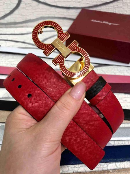 

with box) 2018 luxury designer belt box fashion pattern buckle belt men's and women's belt ceinture optional attributes s, Black;brown