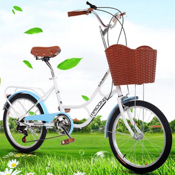 

20 inch lady bicycle, high-grade variable speed student, lady, princess, light leisure bike