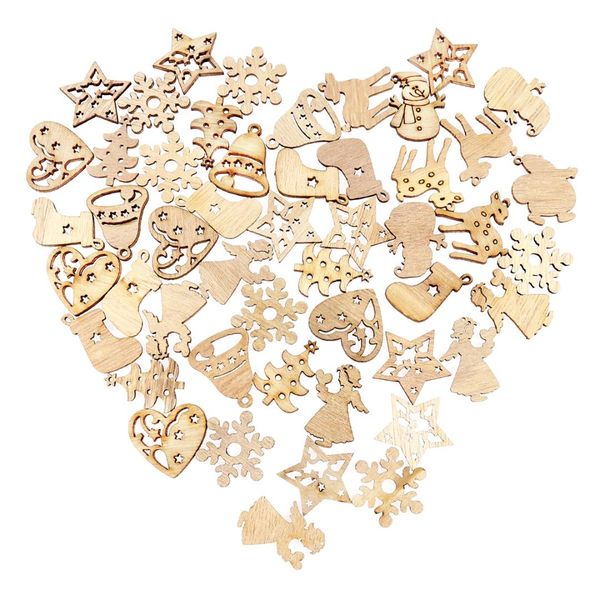 

yard 50pcs diy cartoon wood craft wooden pieces wood ornaments for decoration a20