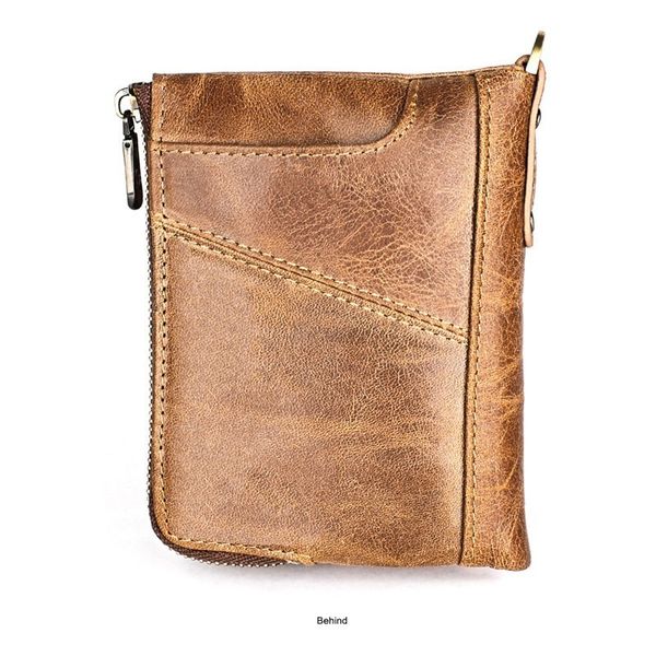 

rfid 100% genuine crazy horse leather wallet men small walet portomonee male cuzdan short coin purse portfolio card holder, Red;black