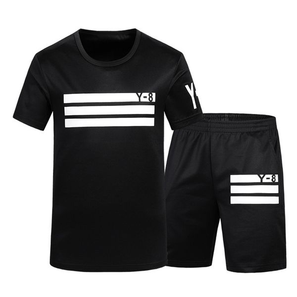 

2019 mens summer new style shorts casual short sleeve, White;black